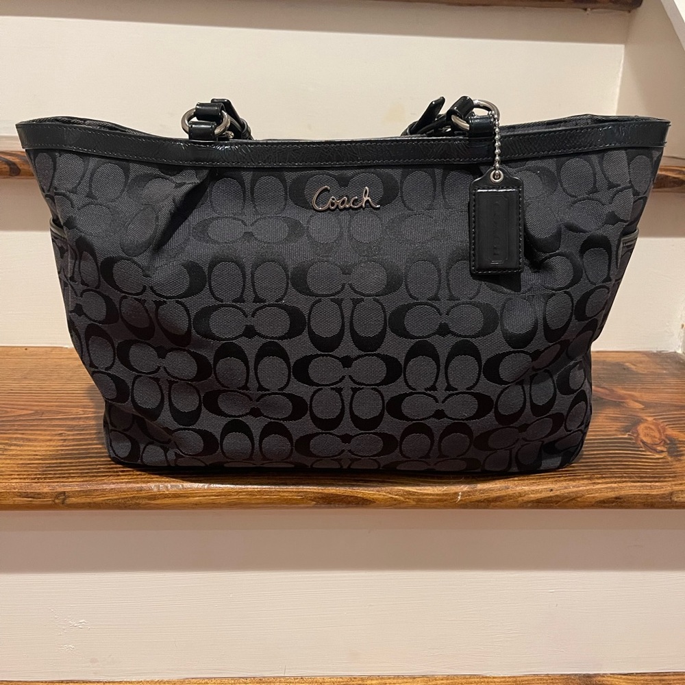 Black Signature Coach purse